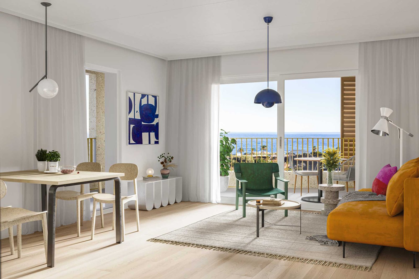 Intérieur d'un appartement de la Résidence Elba